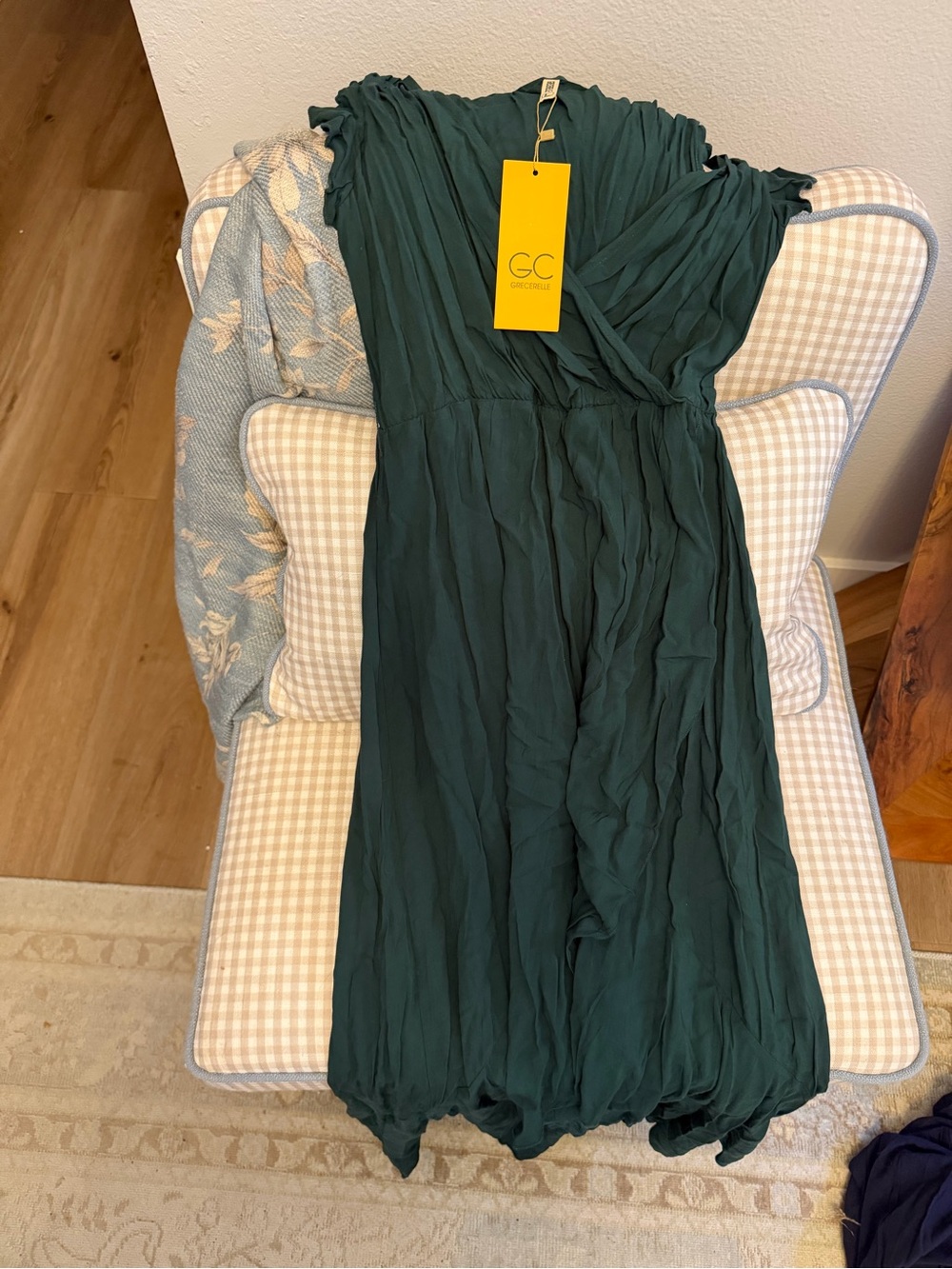 NWT GC Soft, Green Wrap Dress